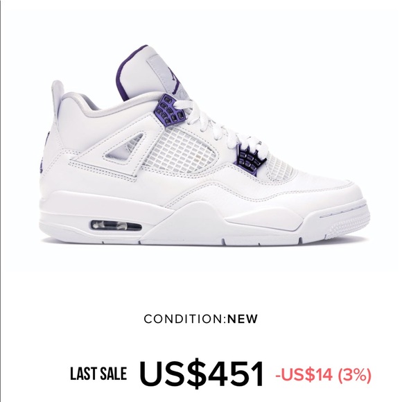jordan 4 metallic purple - Picture 3 of 8